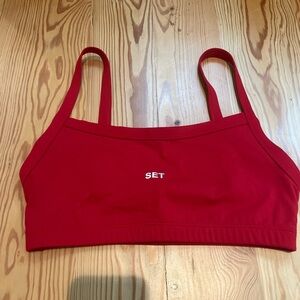 SET Active Red Sports Bra